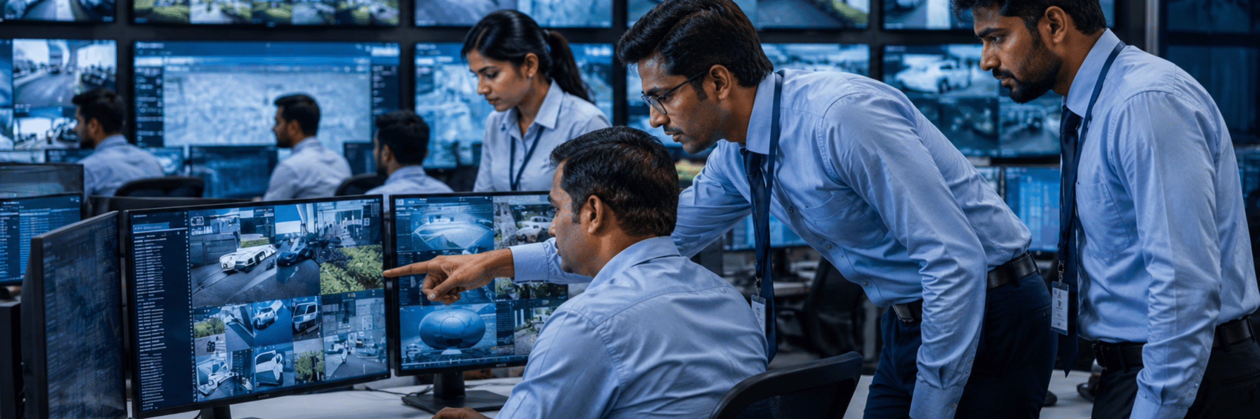 Centralized NVR Fusion Center dashboard with multi-camera surveillance monitoring and analytics.